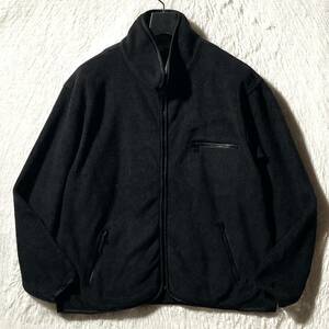 MISSONI SPORT* soft nappy fleece jacket blouson protection against cold & comfortable outdoor black M Missoni regular license 90's Y2K Vintage 