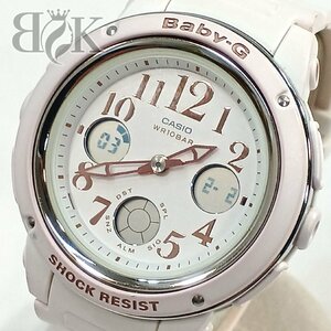 カシオ Baby-G 5257 BGA-150EF 腕時計 ホワイト クォーツ 動作品 レディース CASIO 中古 ★