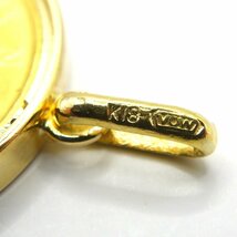 K24 メイプル金貨 1/4oz トップ 枠 K18 8.8g 幅：W約20.9mm ゴールド コイン ●_画像5