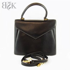 サルヴァトーレ フェラガモ 2WAY ハンドバッグ ショルダーバッグ E 21 4215 ブラック系 レディース Salvatore Ferragamo ■