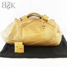 ロエベ ナッパアイレ ハンドバッグ チャーム付 315.82.B51 レザー LOEWE ■_画像1