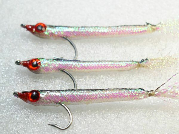 完成品フライ フローティング　ワカサギ　ミノー　Floating Minnow 3本 #4