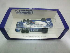 モデルガレージロム別注 Spark スパーク 1:43 F1 Tyrrell ティレル P34 #4 P.Depailler デパイエ Japan 日本GP 1977 ROMU038