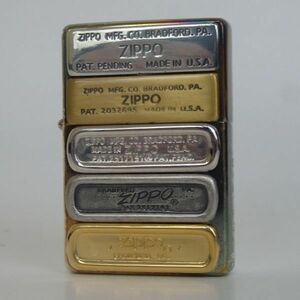 1円スタート激レア 未使用 ZIPPO ジッポー ボトム メタル 1932年 1937年 1953年 1958年 1980年 オイルライター 2104 11-2