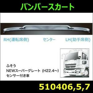 510406/510405/510407 【バンパースカート】法人様限定 3分割 NEWスーパーグレートタイプバンパー後期型　