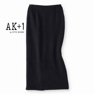 美品★AK+1・ビームス★38size/9号★スカート濃紺E444