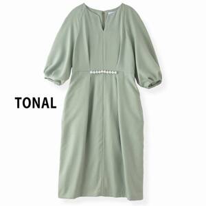 美品★TONALトーナル★36size/7号★ワンピースJ151