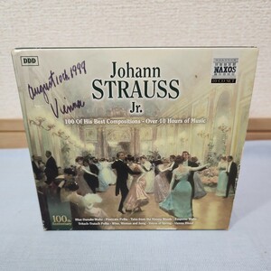 あ4) Johann STRAUSS jr. ヨハン・シュトラウス2世 CD 10枚セット BOX 100 of His best compositions over 10 hours of music クラシック