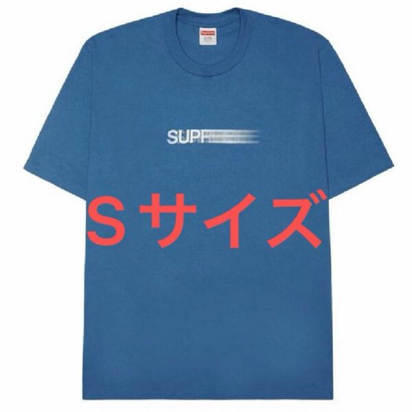 supreme motion logo tee faded blue Sサイズ