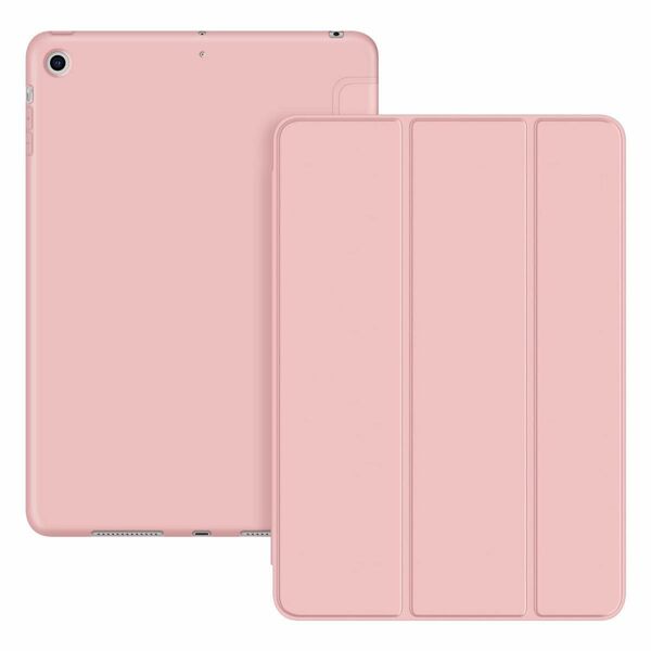 iPad Mini 3/2 / 1 ケース 超薄型 パステルソフトスマートカバー カバー 保護ケース パステルカラー ピンク