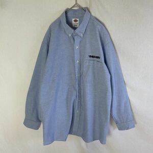 ディッキーズ　長袖ワークシャツ　ボタンダウン 古着　17-171/2 WORKWEAR 