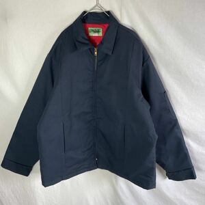 ヴィンテージ ワークジャケット　古着　XLサイズ　WORKWEAR ネイビー　中綿入り