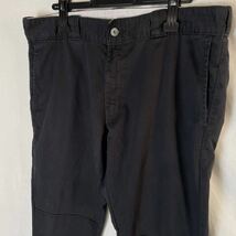 ディッキーズ　ワークパンツ ダブルニー 古着　36×32 ブラック　WORKWEAR skinny straight_画像2