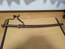 日本刀　軍刀拵え　登録証あり　旧日本軍　陸軍　６９．１ｃｍ　無銘です。_画像2