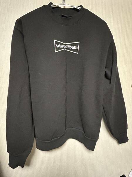 Complexcon x Wasted Youth WY crewneck　BLACK コンプレックスコン ウェイステッドユース Henry’s Pizza店頭購入