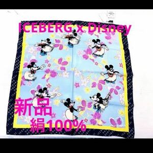 ⑤ new goods Iceberg Disney minnie scarf silk 100% Italy made 