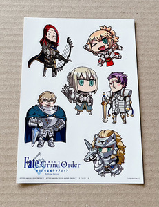 ステッカー 劇場版 Fate/Grand Order 来場者特典 FGO シール 非売品 終局特異点冠位時間神殿ソロモン リヨ アルトリア モードレッド 1週目