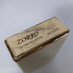 ZORRO 超重厚 アーマーゴールド　オイルライター　真鍮　めちゃくちゃ重い！　擦れあり　新品未使用