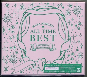 ☆西野カナ 「ALL TIME BEST ～Love Collection 15th Anniversary～」 初回限定盤 4CD+DVD+メッセージカード 新品 未開封