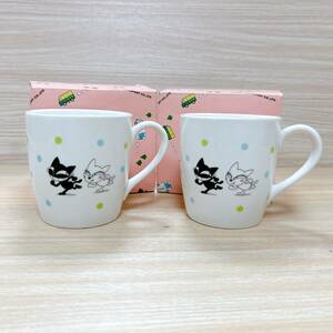 クロネコヤマト マグカップ 2点セット ノベルティ 非売品 シロネコ クロネコ 陶器 食器 箱付き 【17707