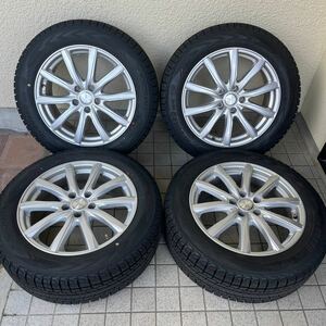 バリ溝 225/60R18 YOKOHAMA ICE GUARD G075 スタッドレス 18×7.5J PCD114.3 +39 5H JOKER 4本セット RAV4 ハリアー 等に