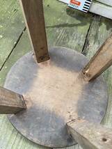 木製 スツール 丸椅子 レトロ 古道具_画像6