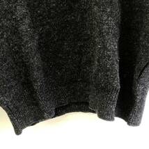 [洋服] メンズ「UNIQLO：ユニクロ プレミアムラム Vネックセーター ブラック」 サイズ：L 長袖 PURE NEW WOOL ファッション_画像3