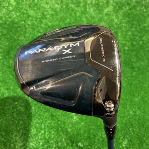 【中古】キャロウェイ/Callaway PARADYM X/ドライバー/パラダイムX/DR/1W/10.5度 ヴェンタスTR-5-SR/ヘッドカバー/レンチ付き★