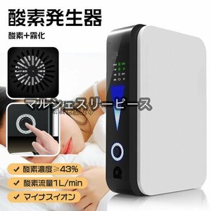 特選【酸素＋霧化＋マイナスイオン】酸素発生器 酸素吸入器 酸素濃縮機 高濃度酸素 家庭用 車載用酸素流量1L/min 24時間連続稼働