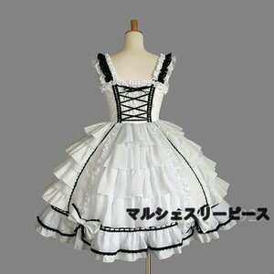 sroli Lolita ga- Lee punk gothic meido cosplay One-piece dress Classic Lolita dress frill 