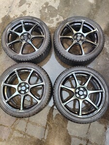 Weds Sports SA-75R 18インチ 7.5J +45 5H 100 ダンロップ winter maxx 03 225/40R18