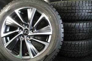 美品 LEXUS レクサス純正 CT200ｈ 後期 ver.C 16×6J +45 PCD100/5H 極上9.5分山 2021年製 国産スタッドレス 205/55R16 ダンロップ WM02