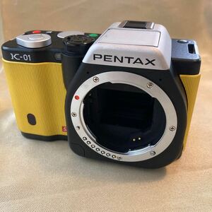 PENTAX ペンタックス K-01 デジタルカメラ イエロー ボディ 電源確認のみ@2451226