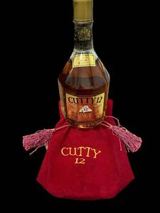 913-1240 ☆ 未開栓 ☆ 特級「CUTTY 12」金キャップ 1970年代 カティーサーク 12年 86PROOF 4/5QUART 古酒 760ml 43度 専用赤袋付き 