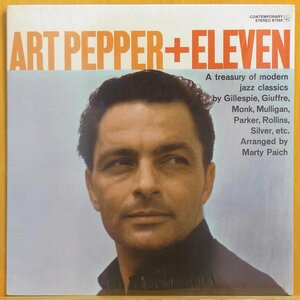 ●シュリンク美品!名盤!ダブル洗浄済!★Art Pepper(アート ペッパー)『Art Pepper + Eleven』 US　LP #61596