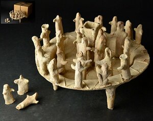 【YB】300.B.C～AD.250 古代メキシコ コリマ祭礼土器・桐箱付属 ★古美術古玩骨董YB