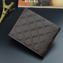 メンズ アクセサリー 財布orカードケース メンズ財布 短財布 コインケース付き カジュアル 軽量 多機能 カード収納 プレイド柄_画像6