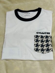 coach コーチ　ハウンドトゥース ポケット Tシャツ