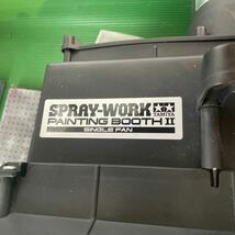 TAMIYA SPRAY-WORK PAINTING BOOTH II スプレーワークペインティングブース2 タミヤ シングルファン 塗装 エアースプレー動作確認_画像3