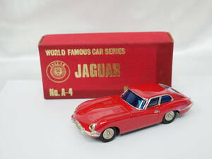 #0714 K.K.SAKURA JAGUAR No.A-4 1/43 サクラ ジャガー ダイキャスト ミニカー レッドカラー