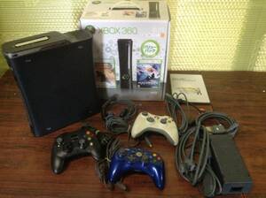 Microsoft Xbox360 Xbox console 3controllers w/box tested マイクロソフト Xbox360 本体1台 コントローラ3台 箱説明書付 動作確認済 D247