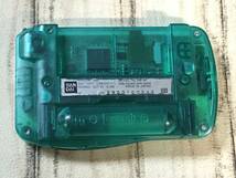 Wonder Swan Skeleton Green Bandai Console tested ワンダースワン クリアグリーン 本体 動作確認済 D193_画像2