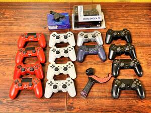 SONY Playstation PS3 PS2 PS1 17controllers working ソニー プレステ PS3 PS2 PS1 コントローラ 17台 動作品有 D313