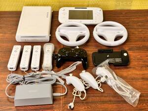 Nintendo Wii WiiU console 12controllers tested 任天堂 Wii WiiU 本体1台 コントローラ12台 動作確認済 D308