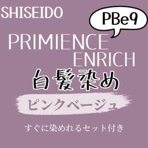 最安値　PBe9 資生堂　美容室の　白髪染め　ショート　メンズ　ヘアカラー　ピンクベージュ　明るめ　8 7 6 トーンあり