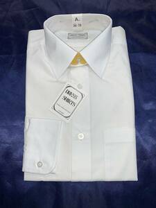 DRESS SHIRTS 長袖 シャツ S 36-78 白 未使用品