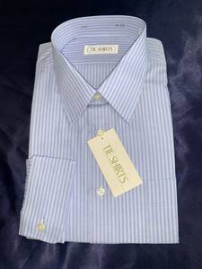 TIE SHIRTS 長袖 シャツ LL 薄青 未使用品