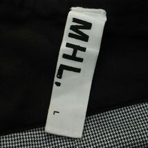 MHL. マーガレットハウエル 通年 千鳥チェック★ ストレート パンツ Sz.L　メンズ 日本製　A4B00608_2#R_画像8