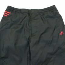 adidas GOLF アディダス ゴルフ 通年 ロゴプリント★ 裏地メッシュ ウインドブレーカー パンツ Sz.M　メンズ 黒　A4B00565_1#R_画像2