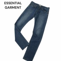 ESSENTIAL GARMENT メンズビギ 通年 USED加工★ ストレッチ スキニー デニム パンツ ジーンズ Sz.S　メンズ　A4B00628_2#R_画像1